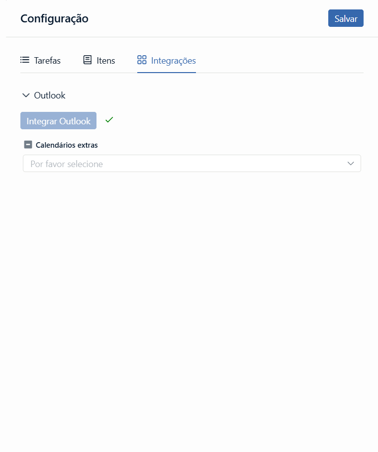 Configuração de Integrações