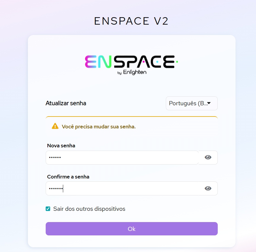 Login com email corporativo