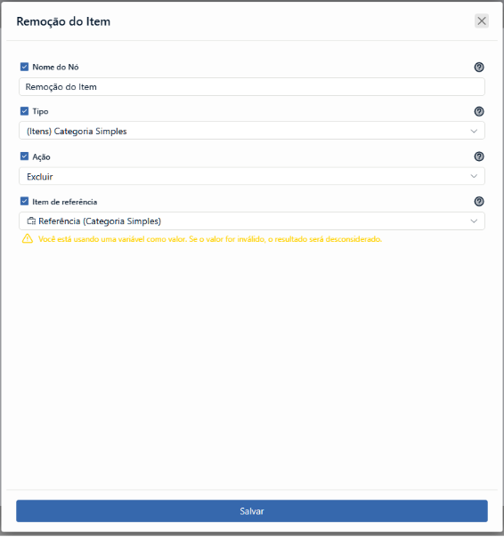 Criação do Nó CRUD