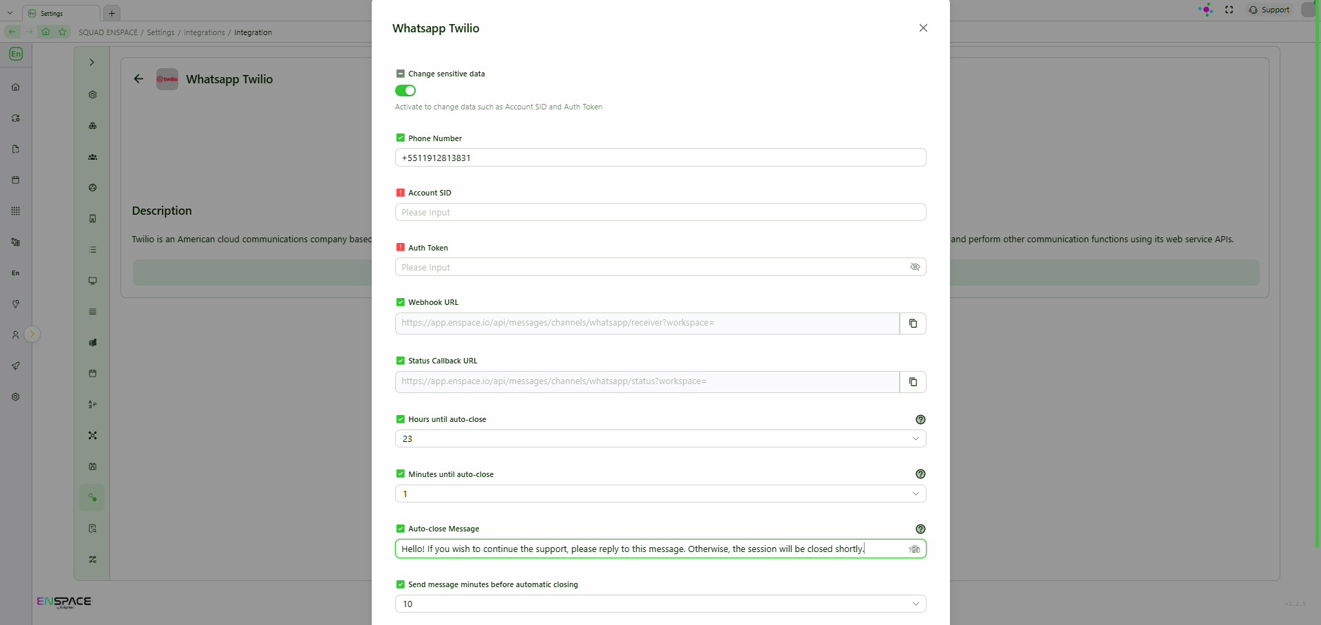 WhatsApp Integration