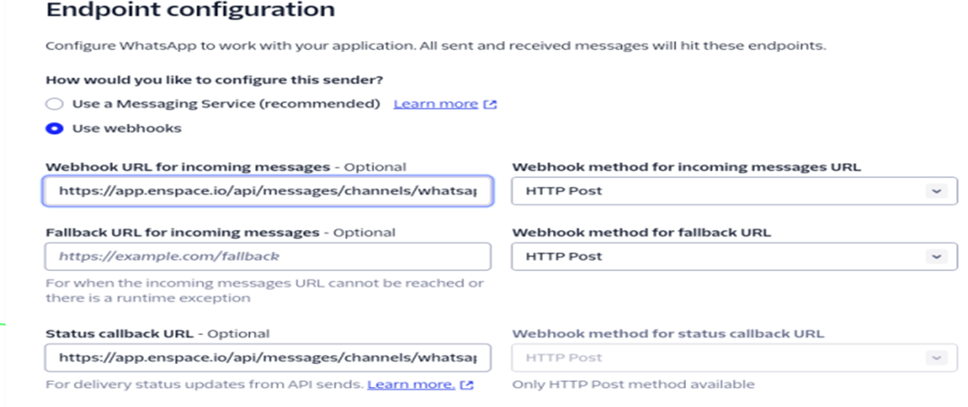 Integração WhatsApp